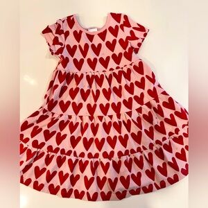 Hanna swing dress with hearts